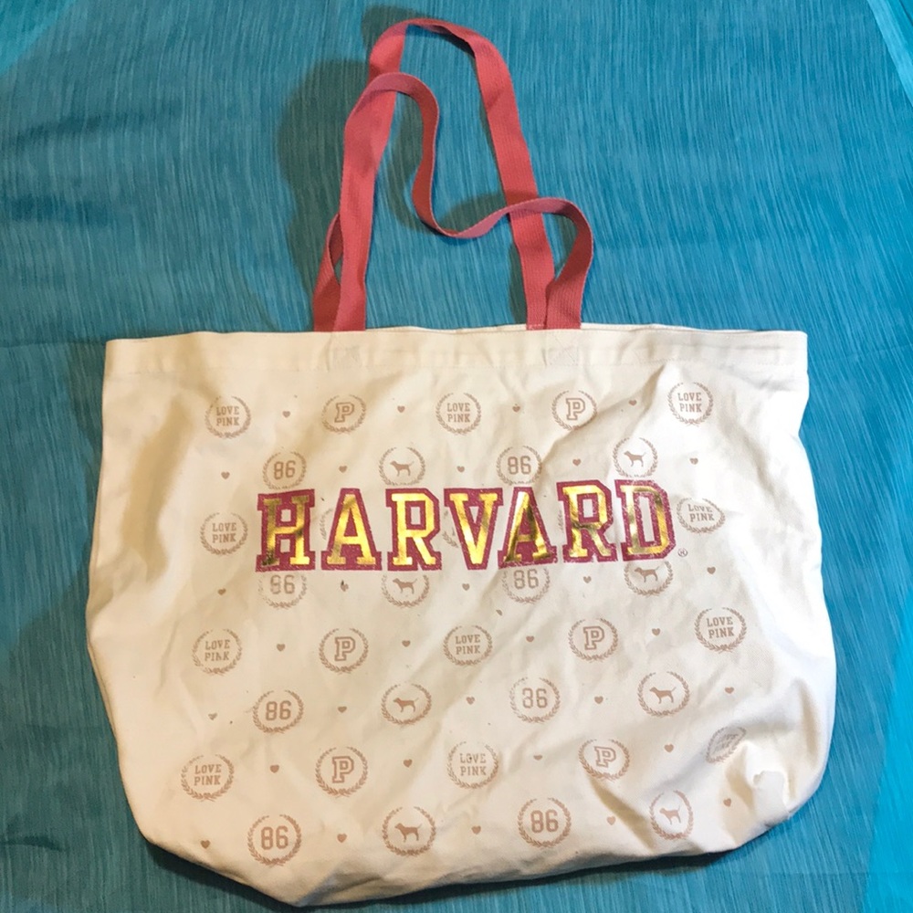 PINK Canvas Harvard Tote